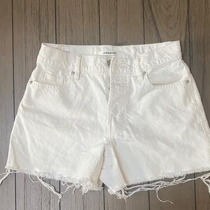 Pacsun Off White Denim Shorts